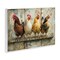 Stupell Industries Chickens In A Row Wall Plaque Art Design by LSR Design Studio